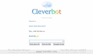 موقع تستطيع التحدث معه وكأنه شخص أمامك - cleverbot 3