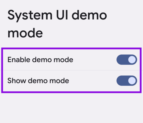 طريقة تفعيل Demo Mode الوضع المؤقت على أجهزة أندرويد 5