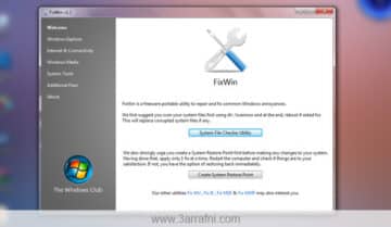 اصلاح مشاكل ويندوز 7 بضغطه زر واحده - Fixwin 3