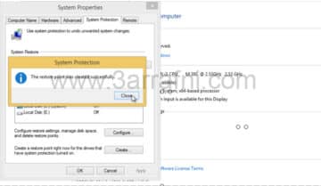 انشاء نقطه استعاده نظام في windows 8 و windows 8.1 1