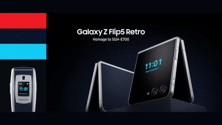 هذه النسخة الجديدة من Galaxy Z Flip 5 Retro تتيح لك قلب هاتفك بأسلوب قديم