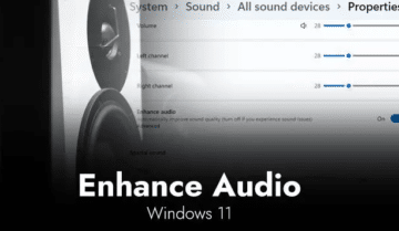 Audio enhancements