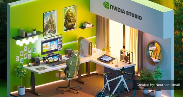 الجمال والسرعة في الأداء مع الفن ثلاثي الأبعاد مسرّع بواسطة NVIDIA Studio