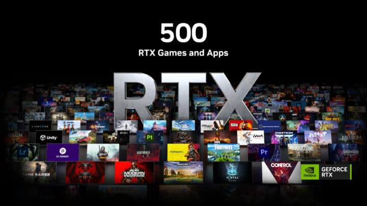 500 لعبة وتطبيق RTX مدعومة بتقنيات التعلّم العميق DLSS وتتبع الأشعة والتقنيات المحسنة بالذكاء الاصطناعي - انضم إلى الاحتفال مع إنفيديا