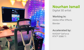 الجمال والسرعة في الأداء مع الفن ثلاثي الأبعاد مسرّع بواسطة NVIDIA Studio 2