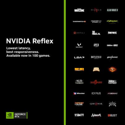 تقنية NVIDIA Reflex تصل الى دعم 100 لعبة وتحديث جديد لبطاقة RTX 4070 Super 65