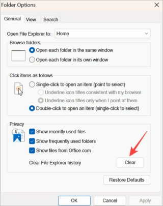 تحسين أداء مدير الملفات File Explorer على ويندوز بـ 11 طريقة 13