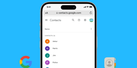 استيراد جهات اتصال Gmail إلى iPhone