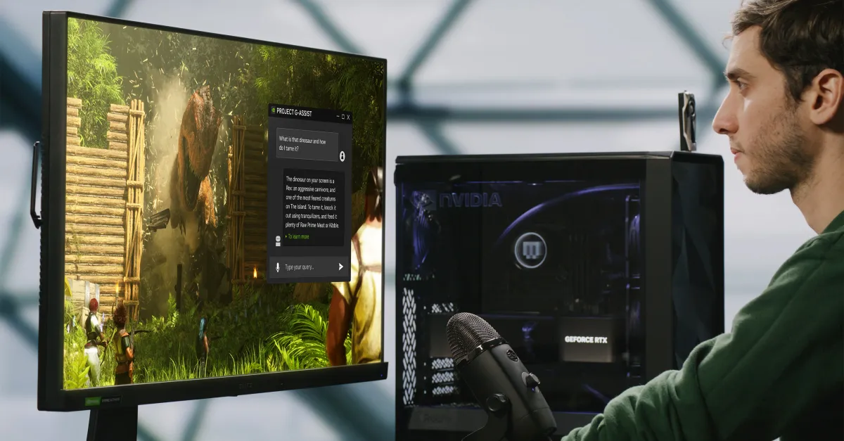 NVIDIA G-Assist مشروع جديد من انفيديا مع توسعة دعم DLSS 4