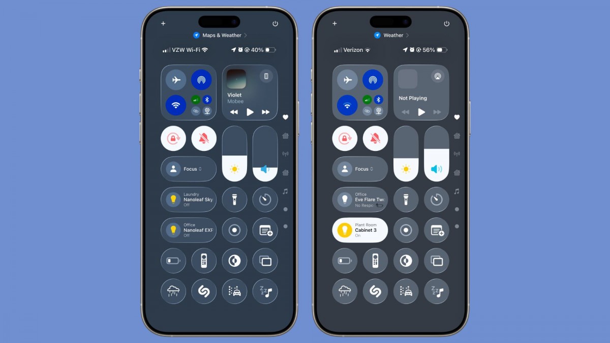  تأثير الزجاج السائل في iOS 26 
